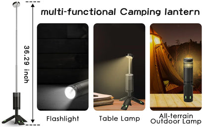 TREND_VOYAGE. Outdoor Camping Lamp USB Type C Camp Light Telescopic for Adventure, Hiking, Camping, Live Streaming Telescoping LED Lantern