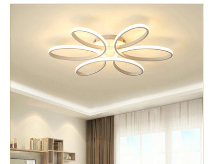 Modern LED Ceiling Lights Living room Bedroom 78W 72W 90W 120W Aluminum Boby Hanging Lamp LED Ceiling Mounted Home Decor Lights