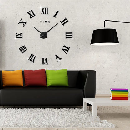 Special Offer 3d Big Acrylic Mirror Wall Clock Diy Quartz Watch Still Life Clocks Modern Home Decoration Living Room Stickers