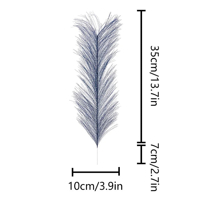 Faux Pampas Grass Bouquet 10/15/30pcs Artificial Pampas Fake Flowers Reed Decor for Room Home Wedding Christmas Decoration 2024