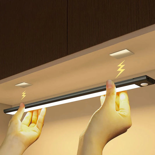 Night Light Led Light Under Cabinet Light Motion Sensor Closet Light Cabinet USB Rechargeable Kitchen Lighting Lamp