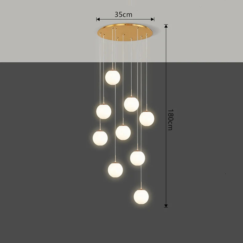 Nordic home decor dining room Pendant lamp lights indoor lighting stair lamp hanging light chandelier lamps for living room