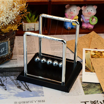 Small-Size Metal Newton Pendulum Newton Cradle Balance Steel Balls Pendulum Ball Decor Home decoration Physics Science Pendulum