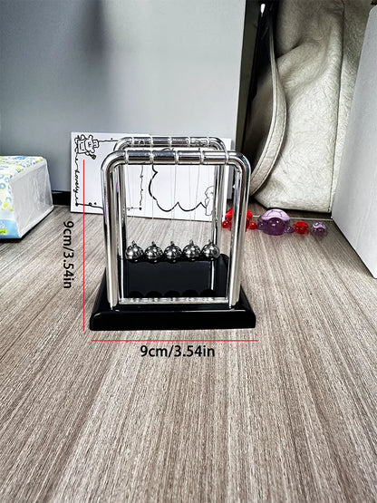 Small-Size Metal Newton Pendulum Newton Cradle Balance Steel Balls Pendulum Ball Decor Home decoration Physics Science Pendulum