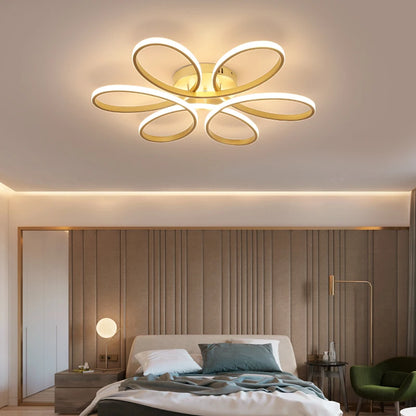 Modern LED Ceiling Lights Living room Bedroom 78W 72W 90W 120W Aluminum Boby Hanging Lamp LED Ceiling Mounted Home Decor Lights