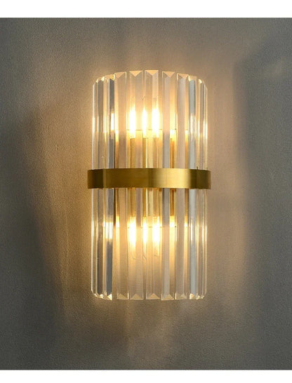 LED Luxury Crystal Wall Lamps For Living Room Hall Foyer Hotel Indoor Home Art Decor Wall Sconces Gold Bedside Lights Wall Light