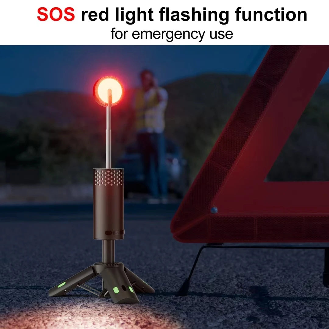 TREND_VOYAGE. Outdoor Camping Lamp USB Type C Camp Light Telescopic for Adventure, Hiking, Camping, Live Streaming Telescoping LED Lantern