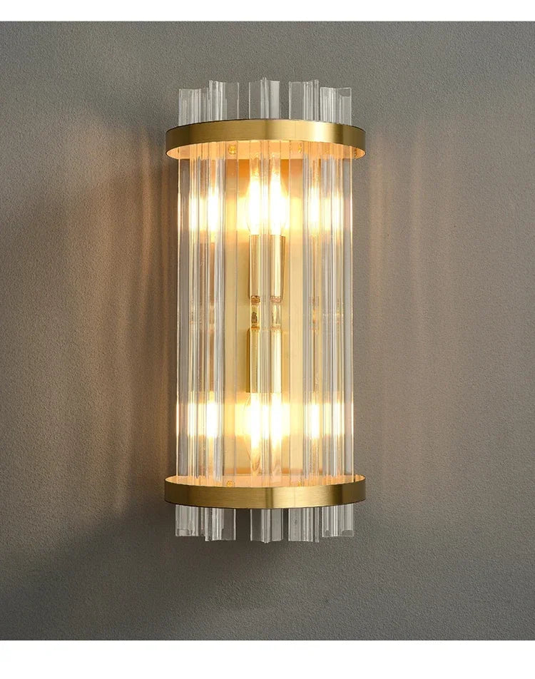 LED Luxury Crystal Wall Lamps For Living Room Hall Foyer Hotel Indoor Home Art Decor Wall Sconces Gold Bedside Lights Wall Light