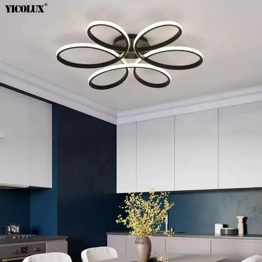 Modern LED Ceiling Lights Living room Bedroom 78W 72W 90W 120W Aluminum Boby Hanging Lamp LED Ceiling Mounted Home Decor Lights