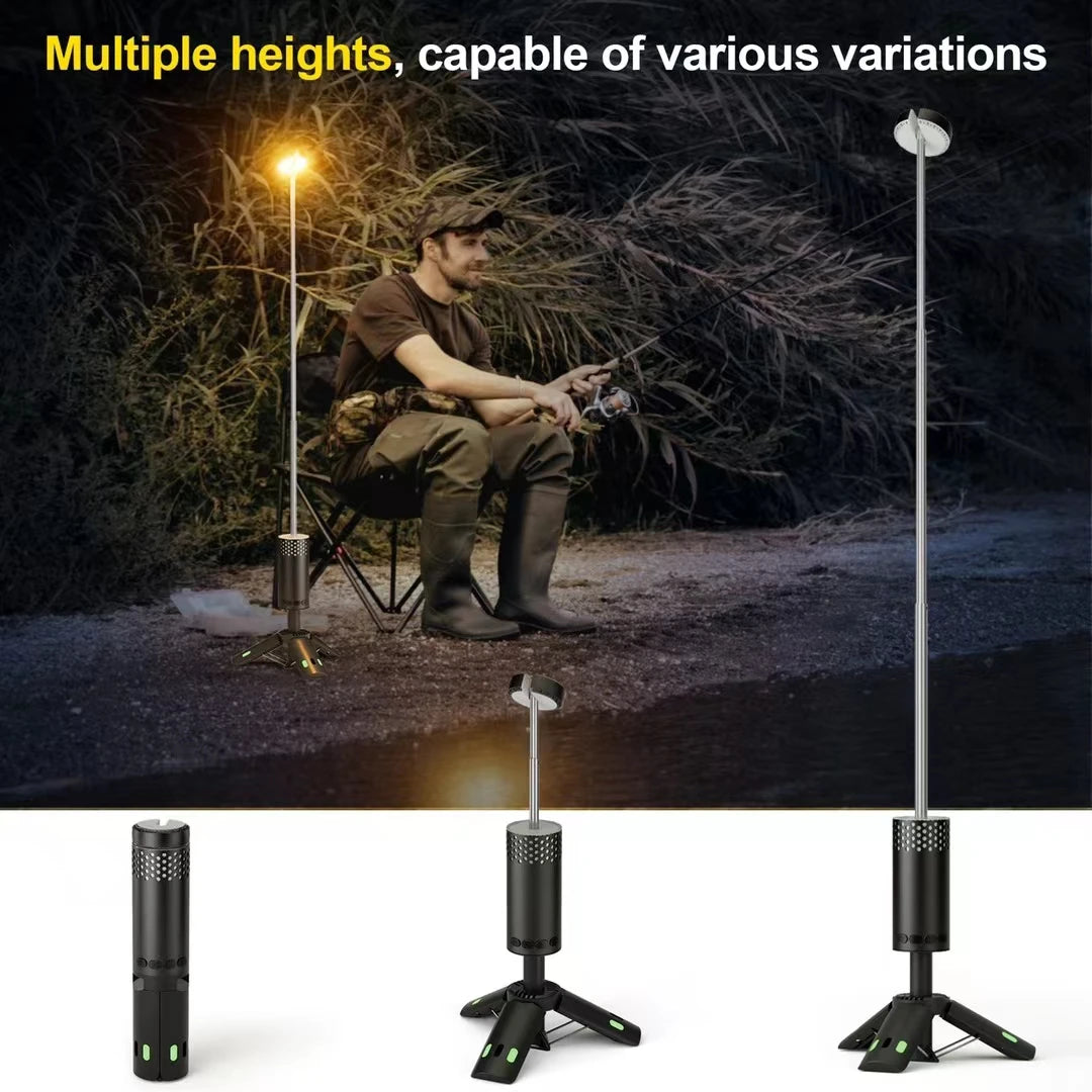 TREND_VOYAGE. Outdoor Camping Lamp USB Type C Camp Light Telescopic for Adventure, Hiking, Camping, Live Streaming Telescoping LED Lantern